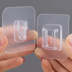 10/20sets multifunctional universal hooks, snap fasteners, bathroom shelf auxiliary adhesive hooks, power strip router organizer