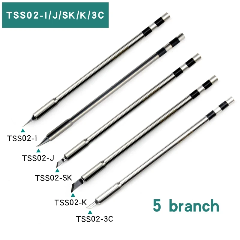 QUICK TS1200A Original Lead Free Solder Iron Tip Handle Welding Pen Tools TSS02 Electric Soldering Iron Head TSS02-3C-J-I-K-SK