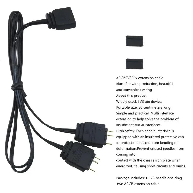 1PC 5V 3Pin VDG to 5V 3Pin ARGB SYNC Adapter Cable for Gigabyte Motherboard SYNC Chassis Cooling fan Accessories