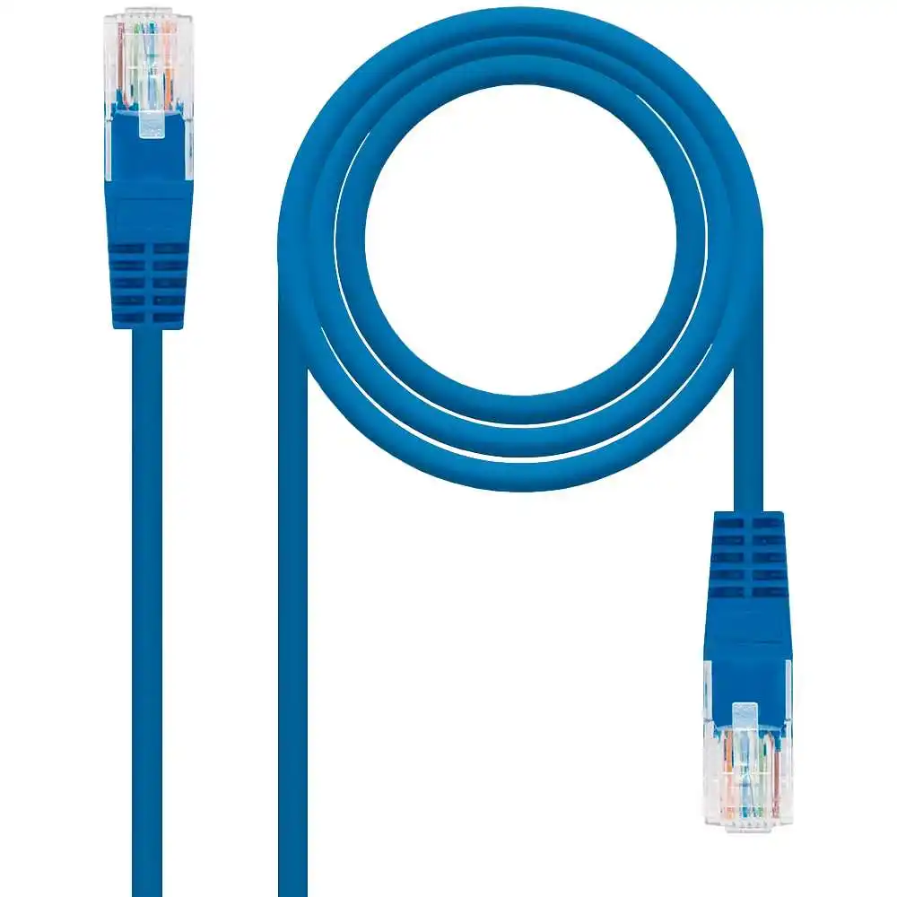 Nanocable 10.20.0403-BL 3m Cat.6 RJ45 Ethernet Patch Cable Blue for PC Laptop Router HUB UTP LAN Local Area Network