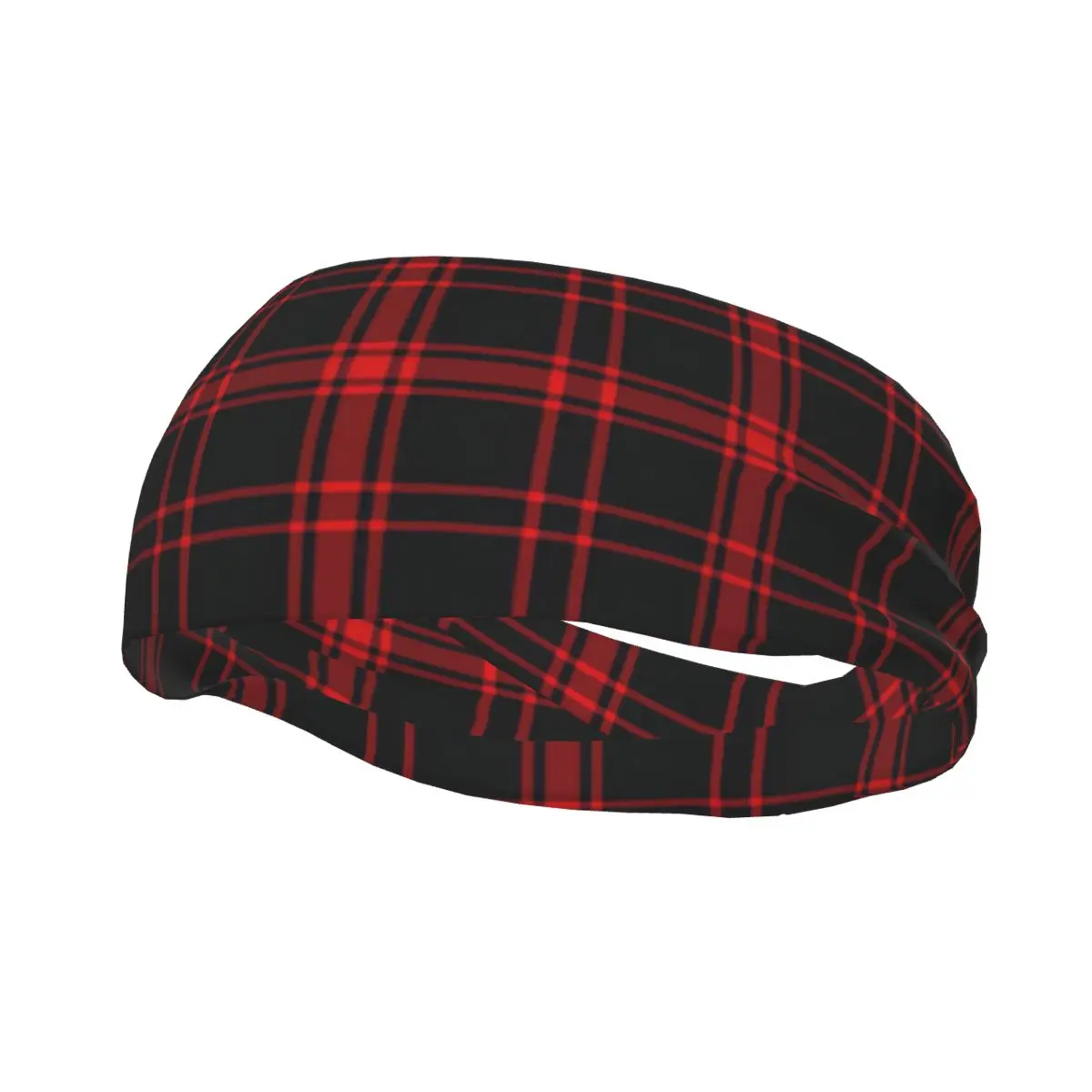 

Sports Headband Classic Plaid Checkered Tartan Pattern Running Fitness Sweatband Absorbent Cycling Jog Hair Bandage