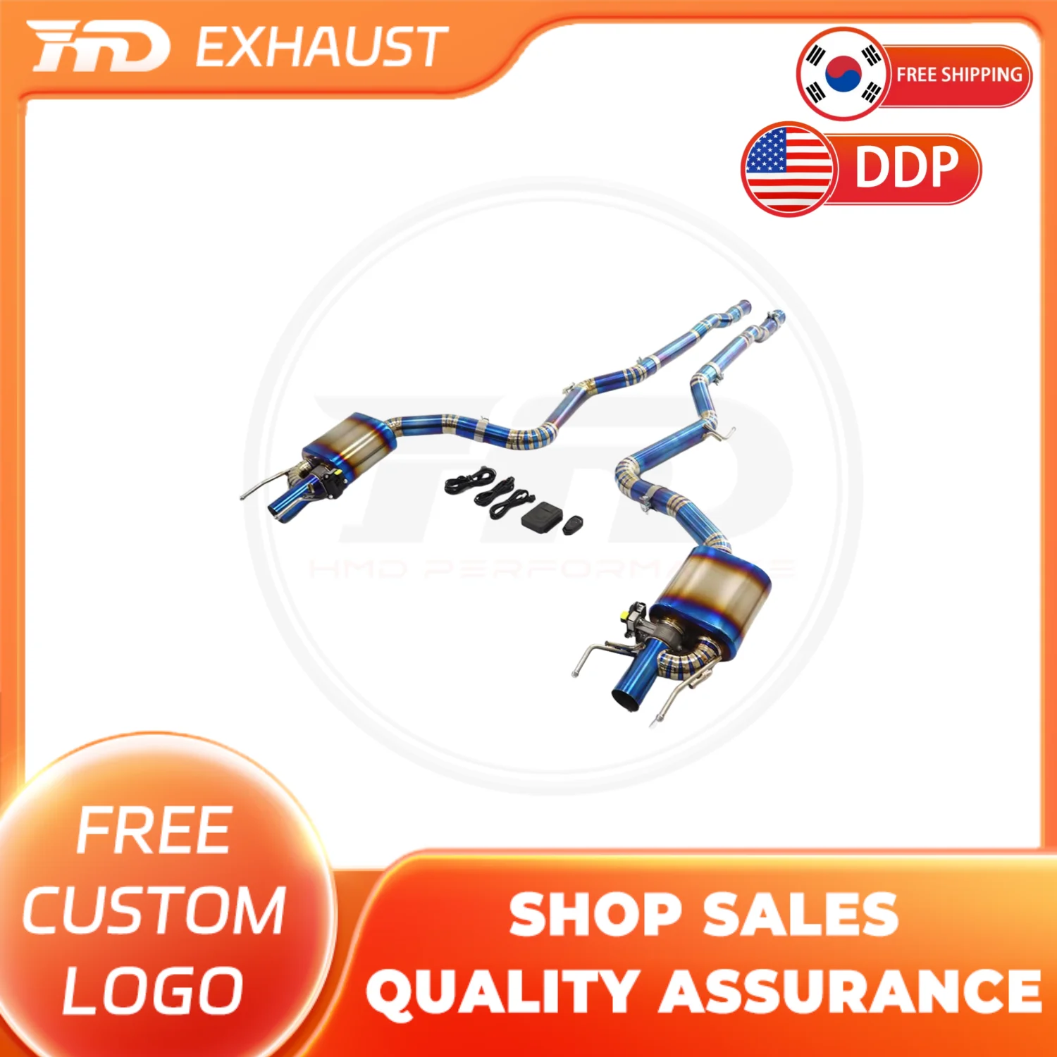 

HMD Exclusive customizat Titanium Exhaust System Catback exhuast for Mercedes Benz Maybach s600 w221 6.0T Muffler With Valves