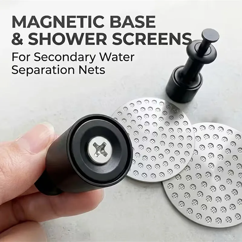 2Pcs Magnetic Coffee Puck Screen Puller Tool with 51/53/58Mm Double Layer Puck Screen Stainless Steel Coffee Filter Mesh Set