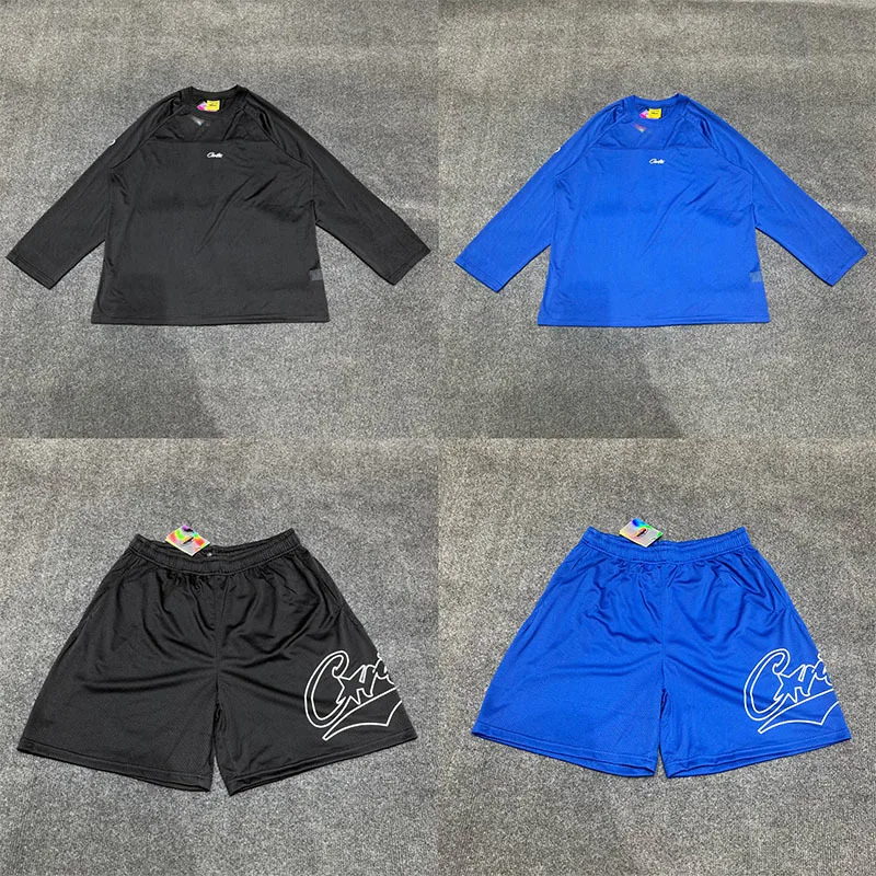 

American High Street Faion Brand Breathable Long Sve T-irt orts Set Summer Casual Sportswear for Teenagers