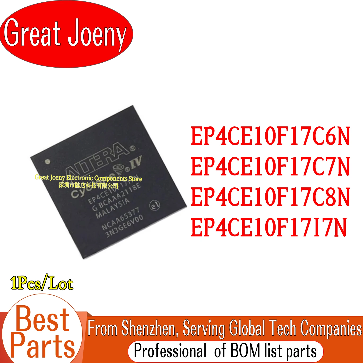 

100% New Original EP4CE10F17C6N EP4CE10F17C7N EP4CE10F17C8N EP4CE10F17I7N IC Chipset BGA-256