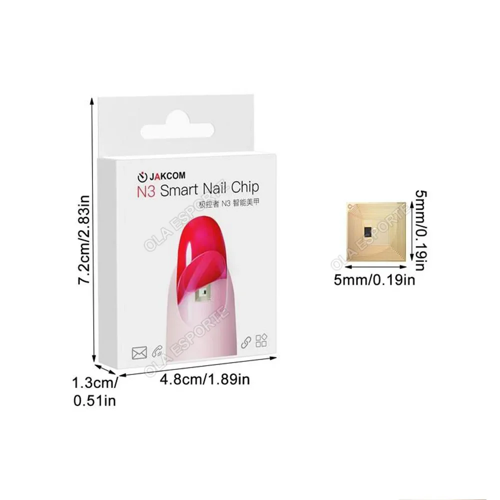 N3 Super Value Smart Nail Nieuwe multifunctionele chip Intelligente nagel Geen lading vereist NFC Smart Wearable Gadget SOS Virtueel oproep