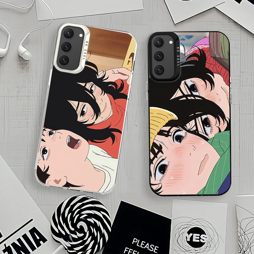 Manga movie L-Look Back For Samsung Galaxy A52 A324G S23 S22 S24 Ultra Black White Shockproof Cover Laser IMD Phone Case