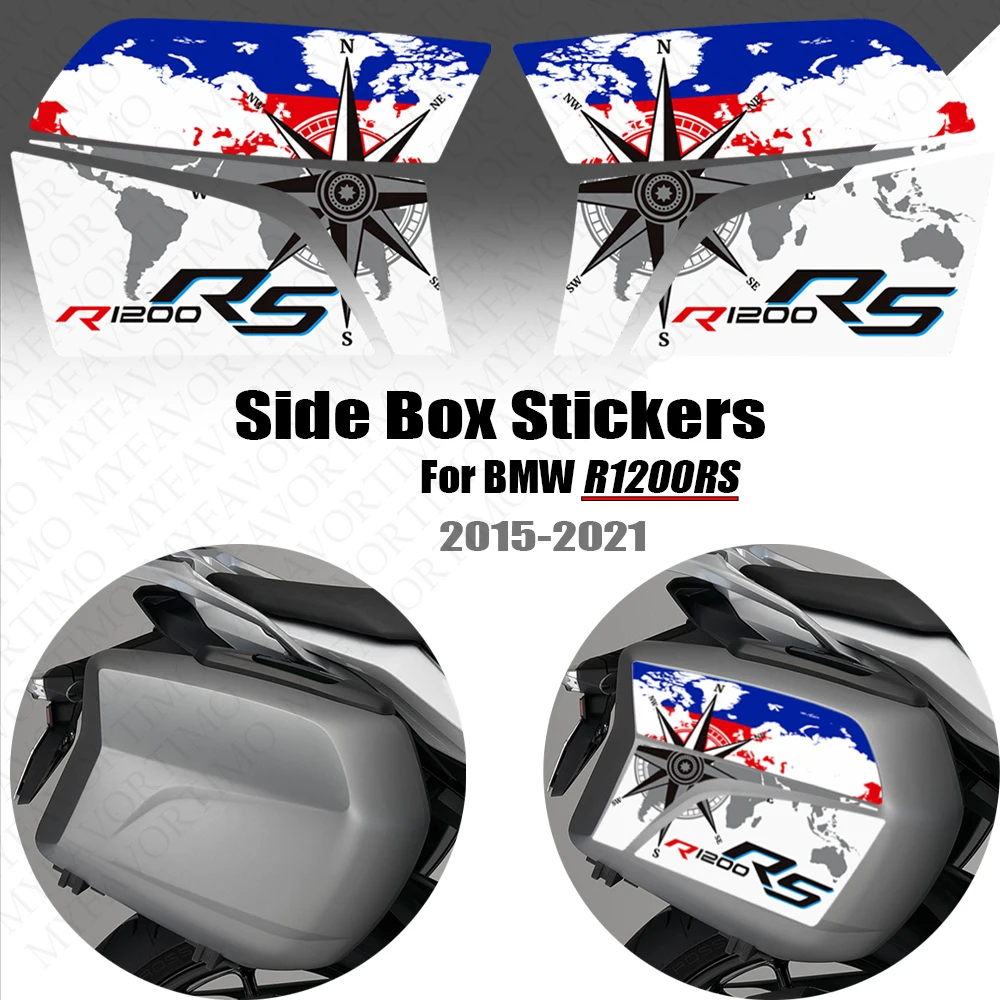 Decals Emblem Logo Trunk Luggage Panniers Cases For BMW R1200RS R 1200 RS R1200 Stickers 2015 2016 2017 2018 2019 2020 2021