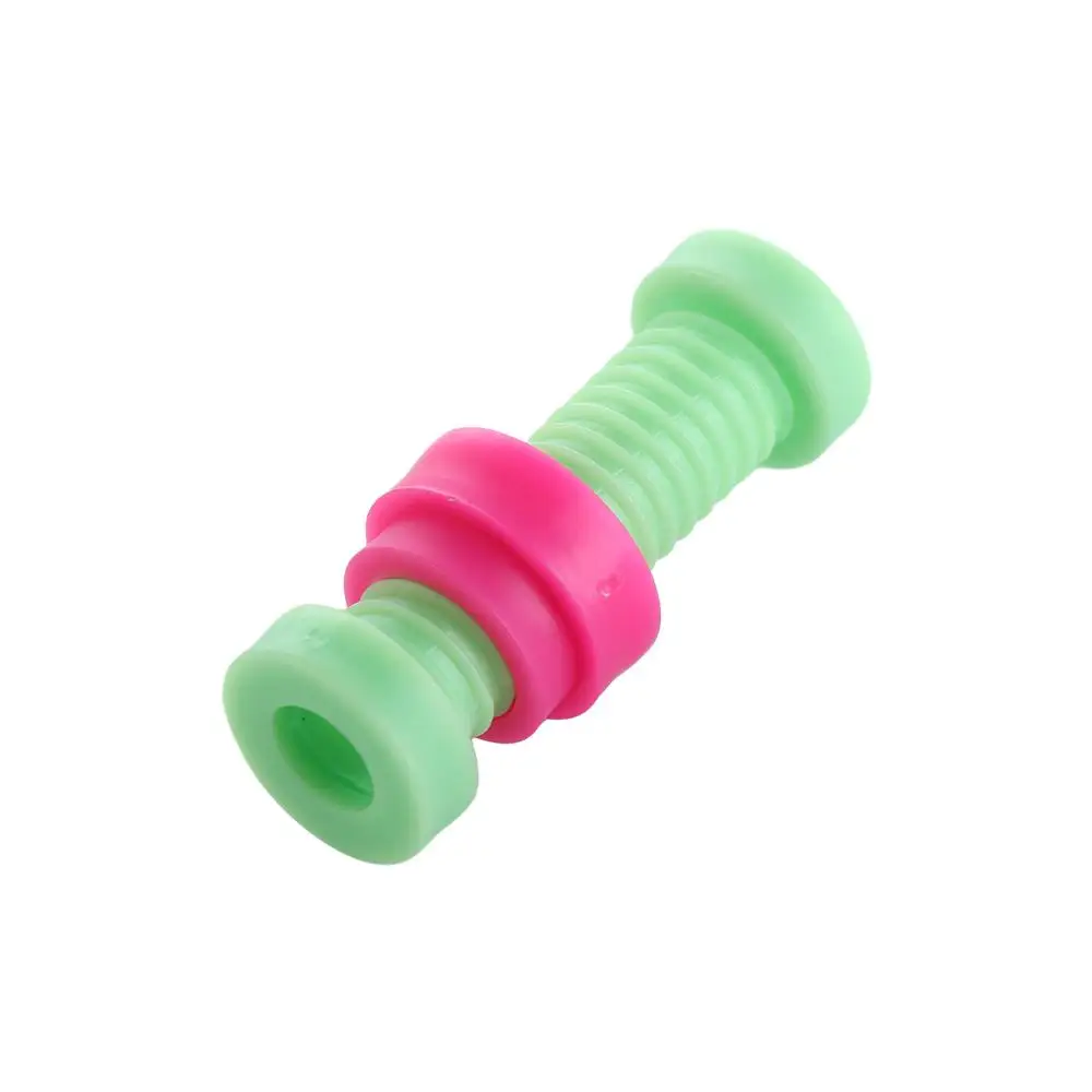 Tornillo giratorio ABS juguete de tornillo colorido sensorial giratorio vis estuches de lápices divertido Push Fidget lápiz Toppers para 4 unids/set