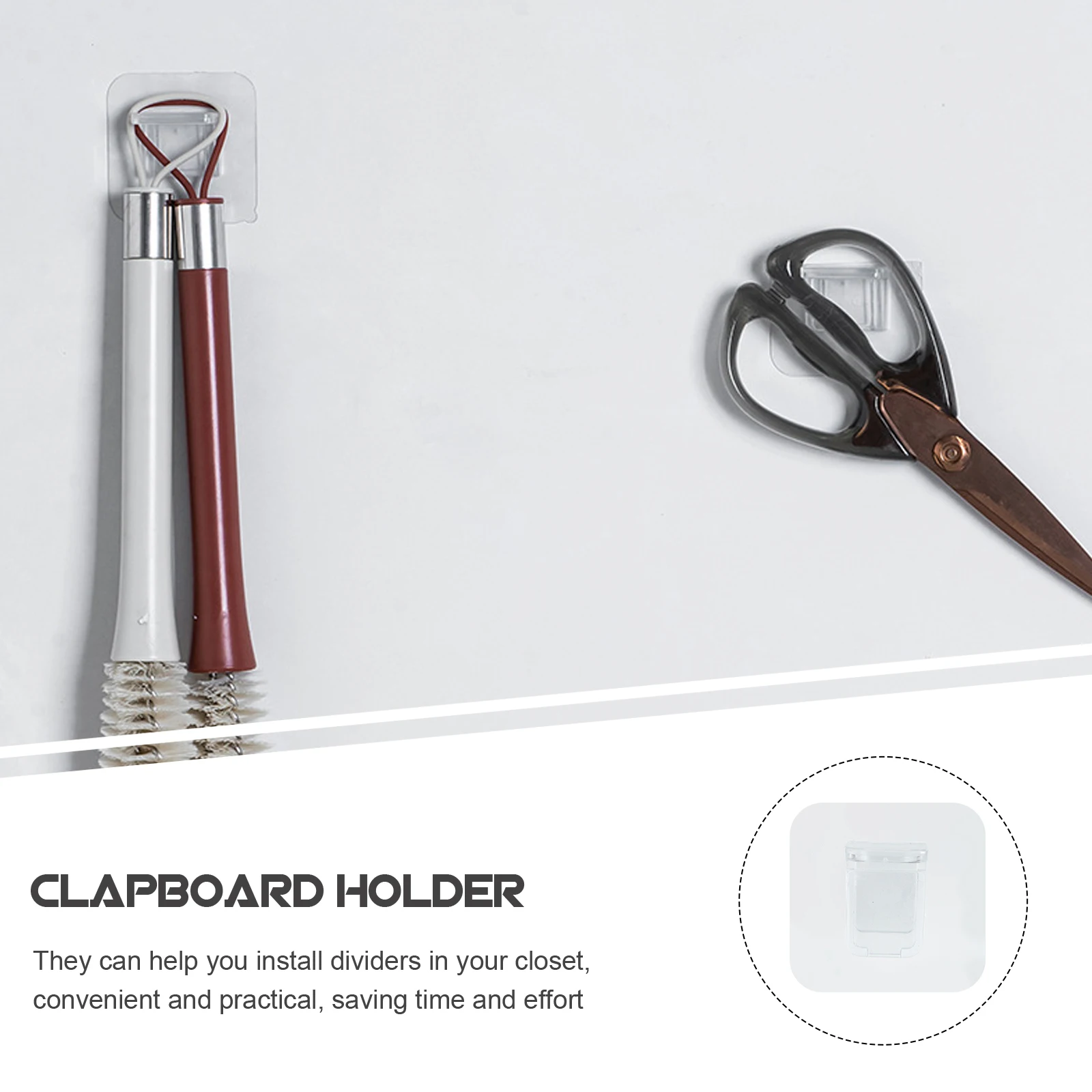 

20pcs Shelf Support Pegs Adhesive Clips Baffle Clamps Closet ganizers Furniture Accessories ABS Material Easy Install