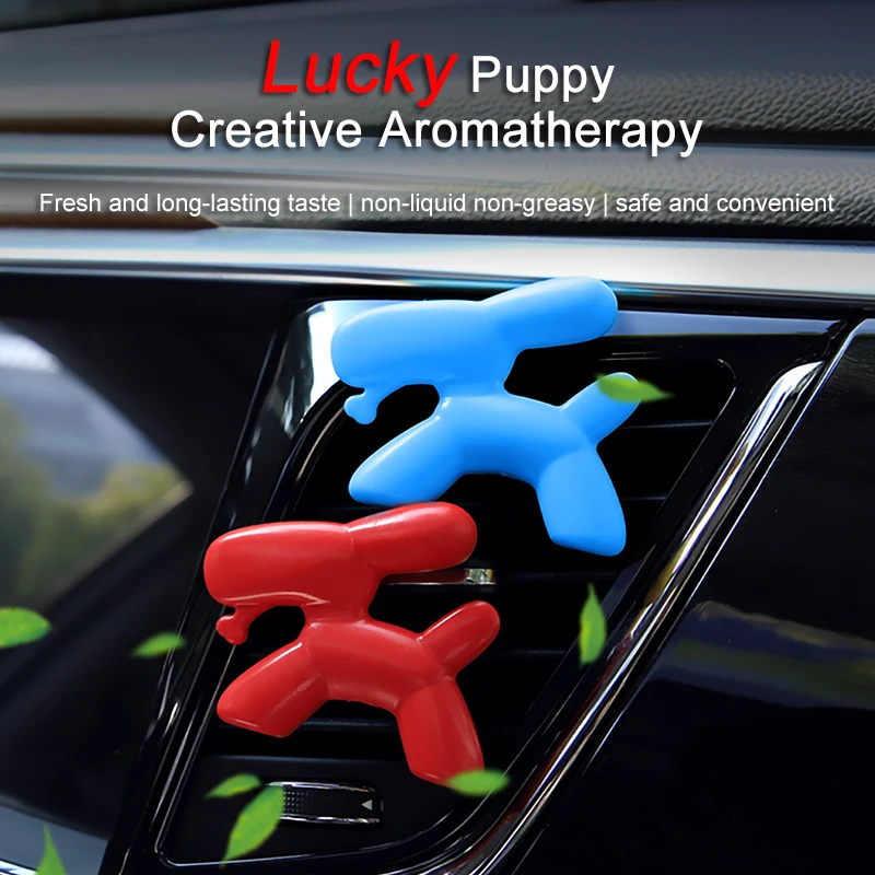 1pc Puppy-Shaped Car Air Conditioning Air Vent Aromatherapy Diffuser Clip, Car Air Outlet Decoration Clip, Car Interior Accessor