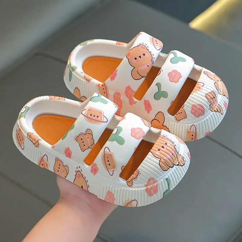Children\'s Shoes Slippers Summer Boys Girls Non-slip Bathroom Bath Children Baby Indoor Girls Shoes