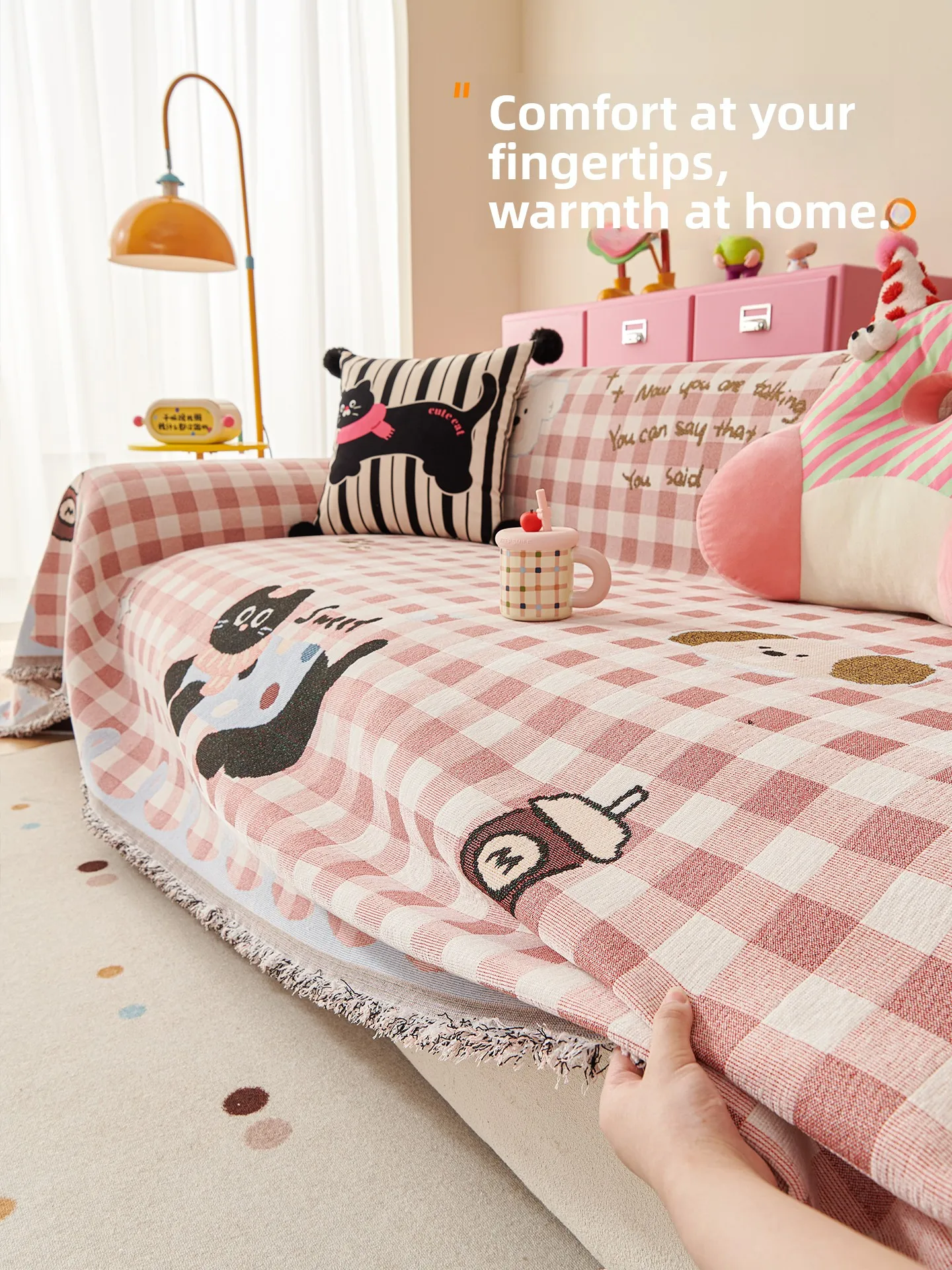 

Universal Sofa Cushion 2025 New Summer Fixed Anti-Slip Cover Lightweight Luxury Sofa Special Cover Elegant Home Textile