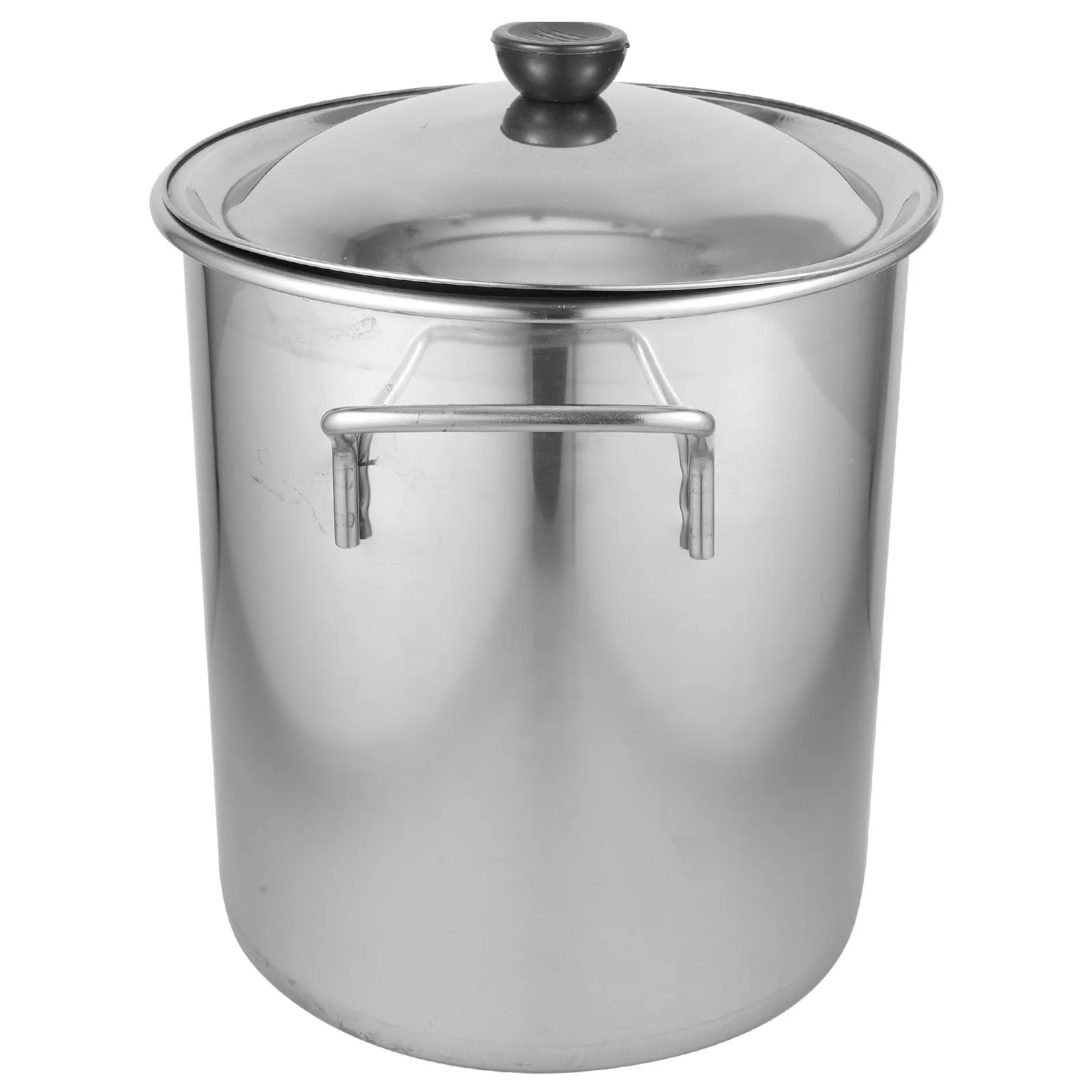 

Stainless Steel Stockpot Large Capacity 22Cm Thick Soup Pot Multipurpose Lid Cooking Pot Suitable for Home Brewing Boiling