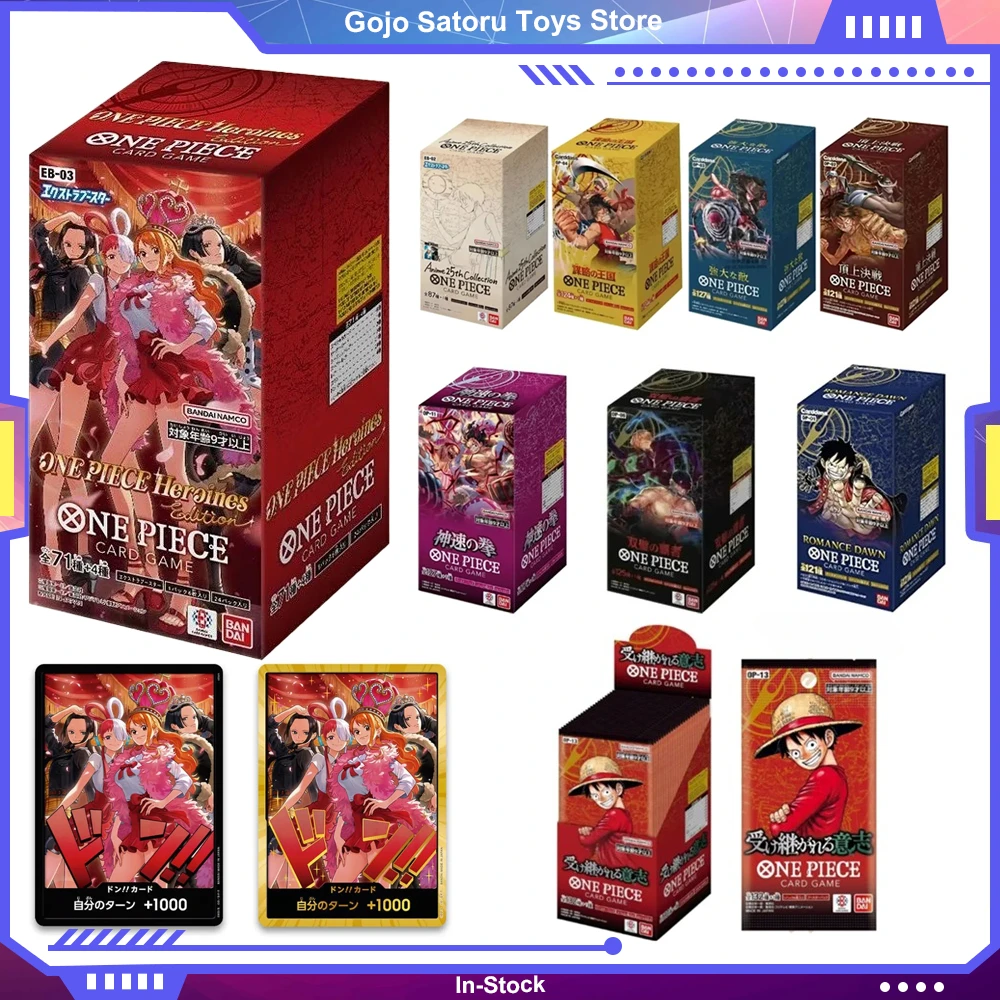 

Bandai One Piece Cards Heroines Edition EBC-03 EB03 Full OP01-OP13 TCG Коллекционные карты OPCG Japanese Booster Box