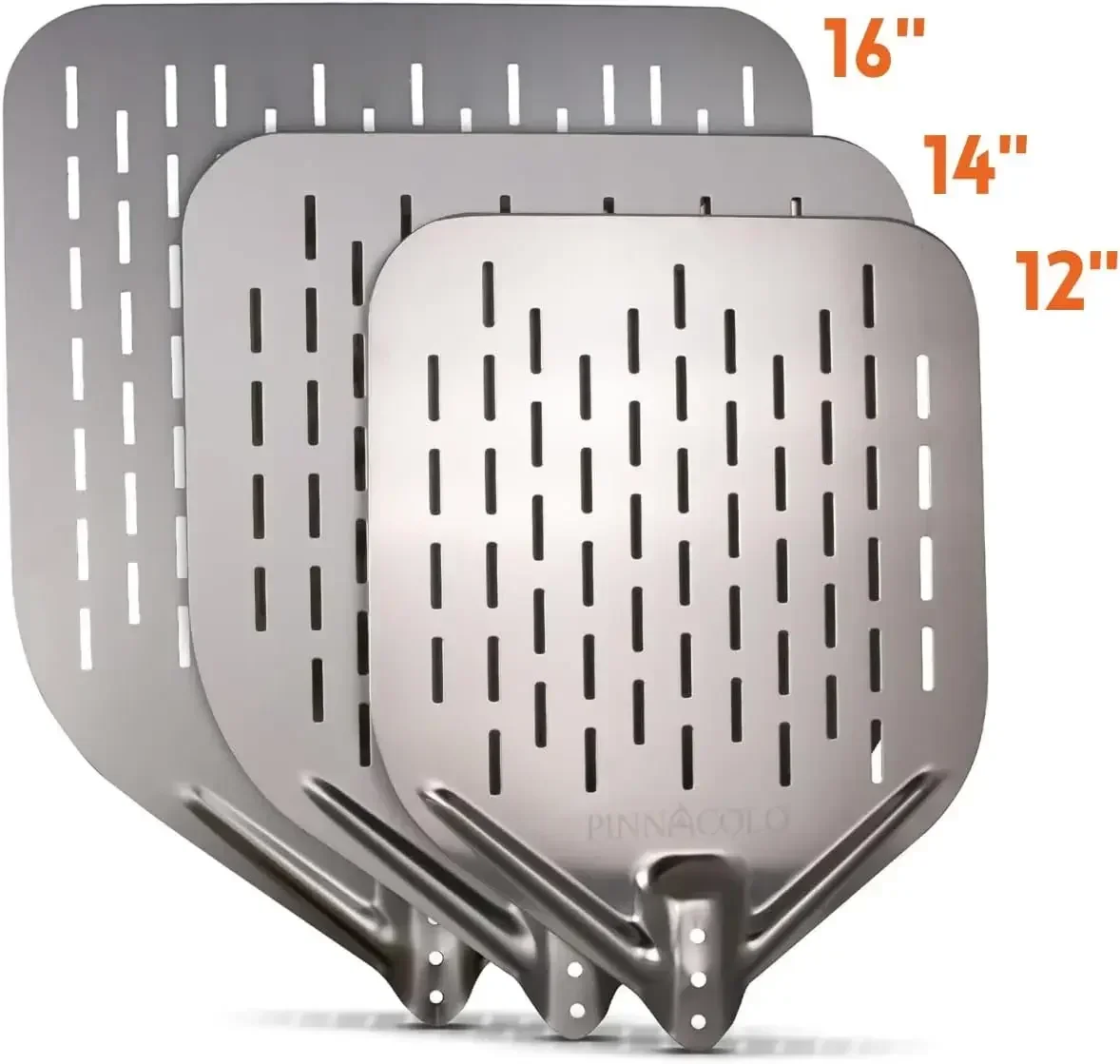 

（XMSJ-Hot）16 Inch Perforated Aluminum Pizza Peel with Handle - Lightweight and Premium, Perfect for Homemade Pizza, Bread, and P