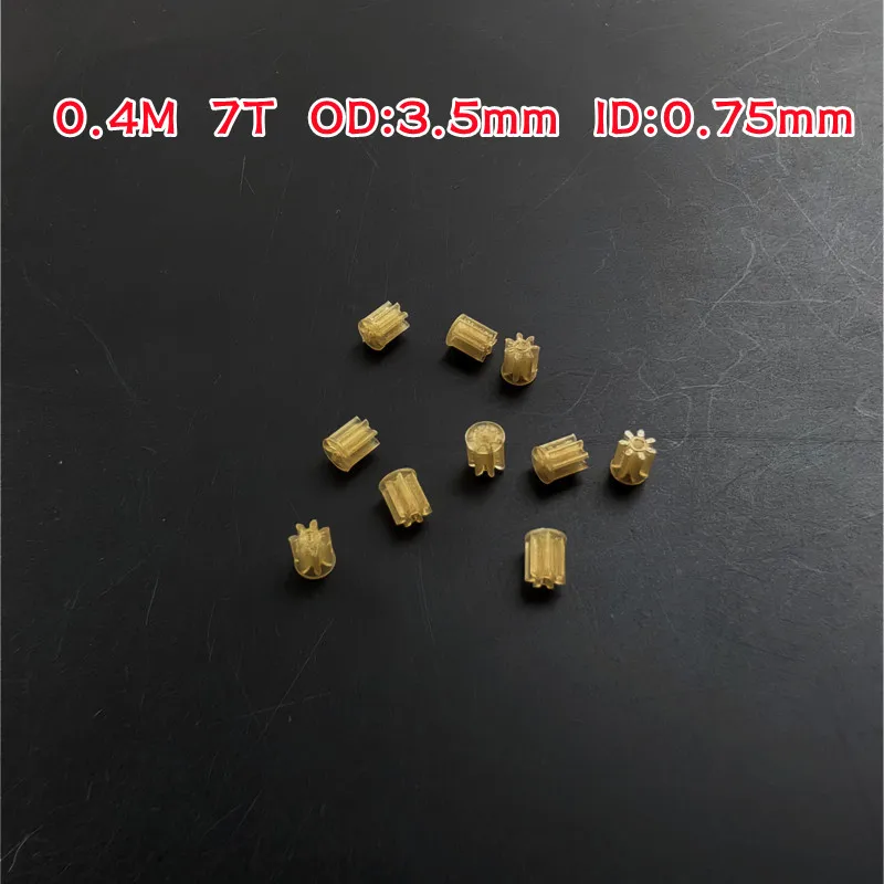 10pcs/bag 7T 0.4M 70.8A Small Motor Gears Nylon Gear Motor Pinion For R/C Drone Quadcopter Helicopter Spare Parts