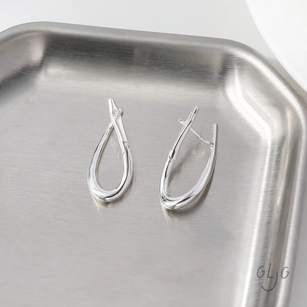 4PCS Twisted Shape Ear Studs Diy Earrings Connectors Jewelry Making Findings Supplies 14k Gold Plated Accessories 28*11.5mm view 6