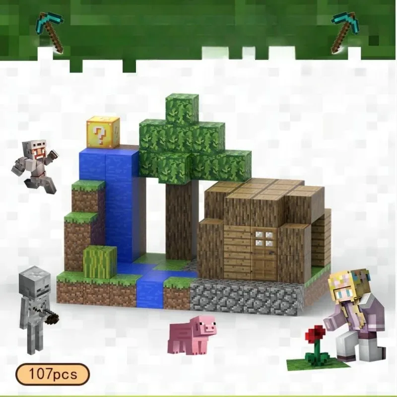 Bloques de construcción magnéticos creativos, mi escena famosa, conjunto arquitectónico mundial, modelo DIY, juguete para niños, regalos de Navidad para niños y niñas