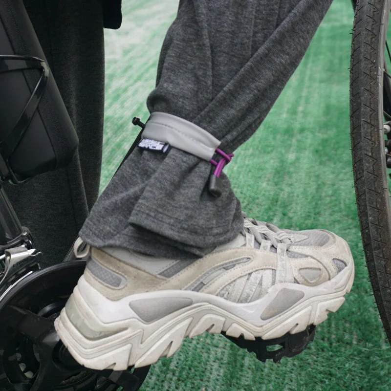Cycling Reflective Ankle Leg Bands Outdoor Bicycle Running Band Trousers Pant Clip Strap Safety Fits Tightly Elastic Rope Buckle