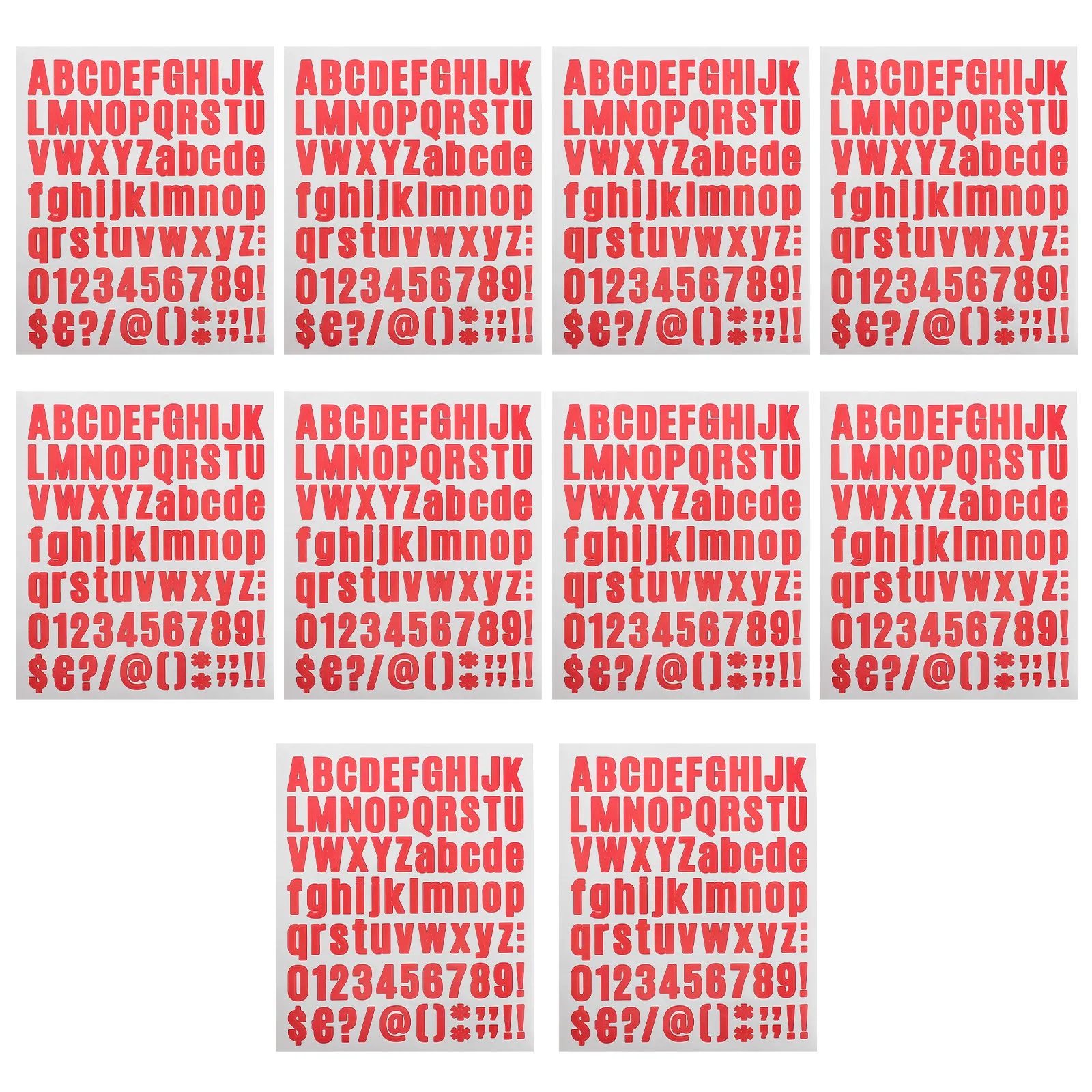 

10Pcs DIY Alphabet Number Stickers Vinyl Self Adhesive Letters Numbers for Cups Notebooks Phone Cases Mailbox Window Door