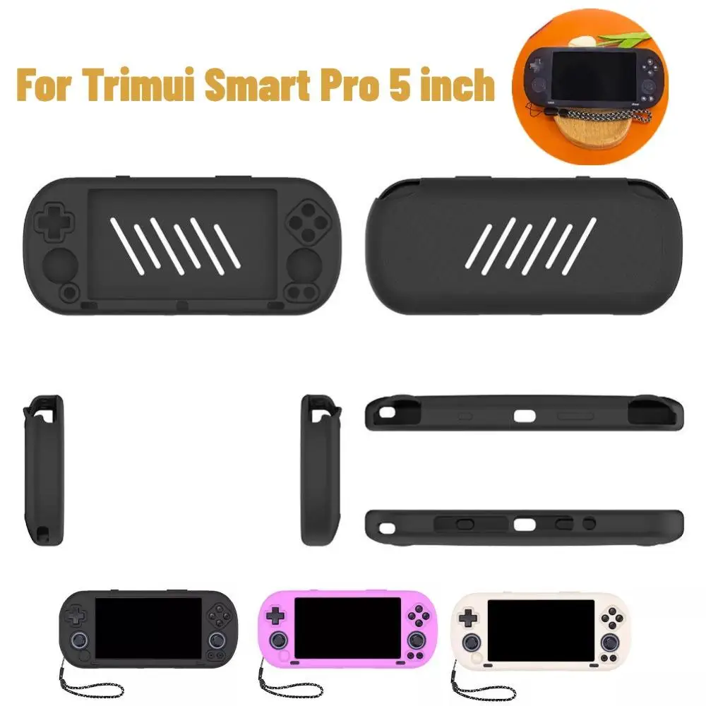 

For Trimui Smart Pro 5 Inch Game Console Silicone Case Drop Protective Cover For Game Consoles Anti-Slip Anti-Dirt Accessories