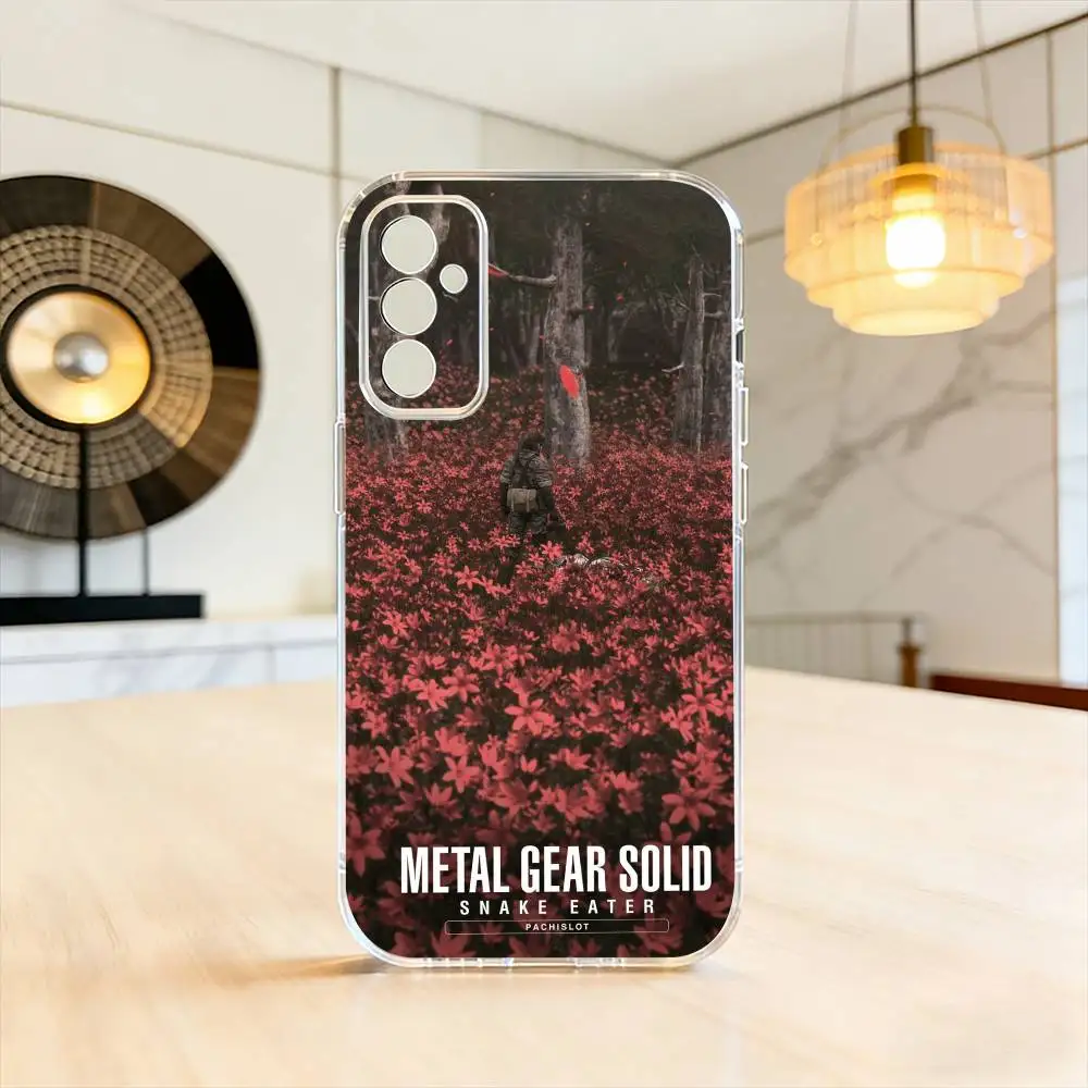 Metal G-Gear S-Solid Phone Case For SamsungA10,12,20,21S,30,31,40,50,51,52,70,71 Transparent Cover