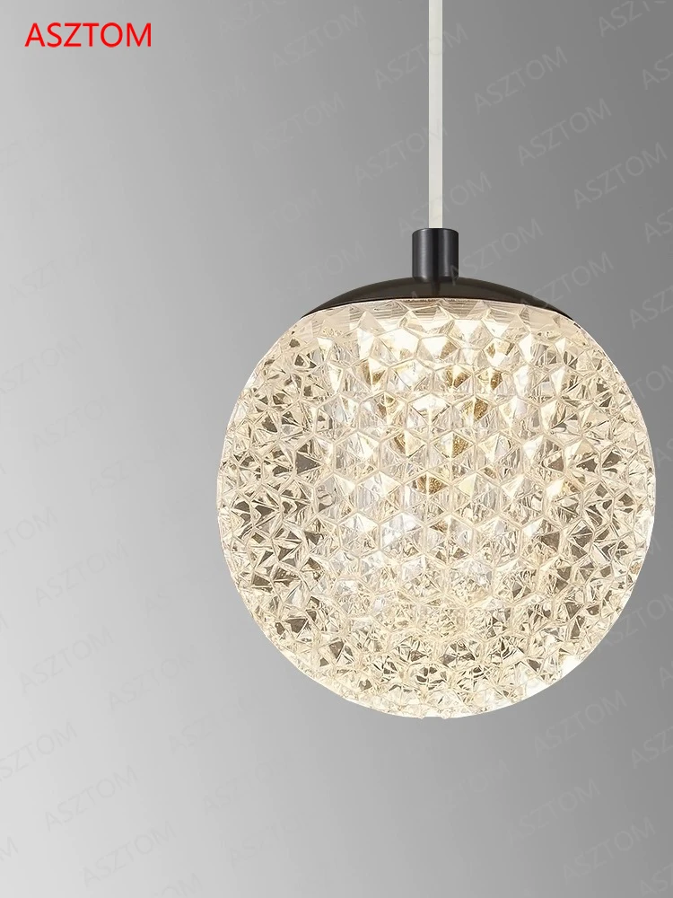 Imagem -05 - Anel de Latão Preto Lâmpadas Penduradas Suspensão do Teto Luxo Bedside Led Pendant Light Cozinha Mesa de Jantar Decor Lamp