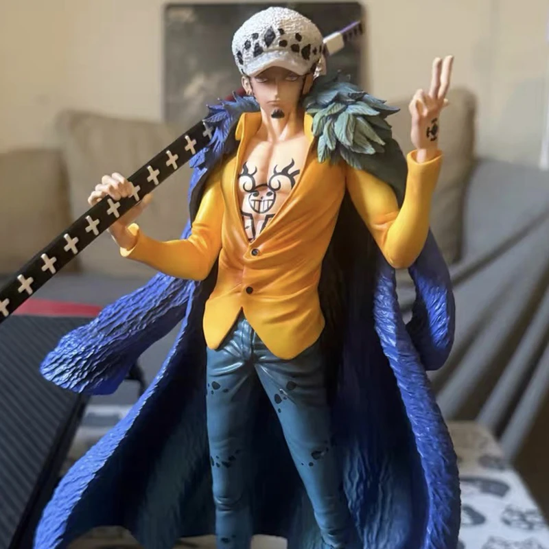 

One Piece Anime 25cm Action Figure - Trafalgar D. Water Law PVC Statue Collectible Model Toy Gift for Fans