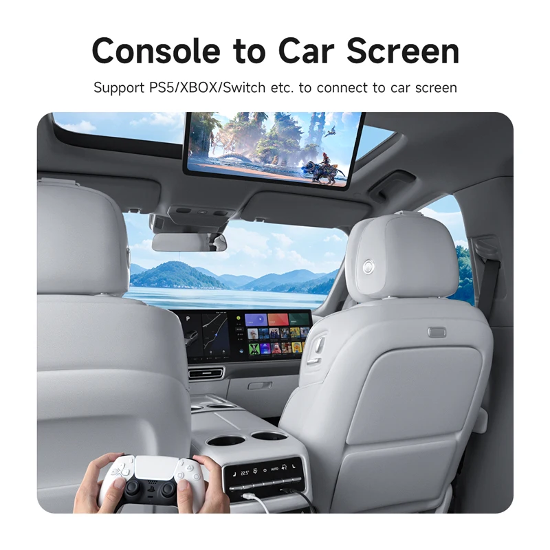 Hagibis HDMI إلى USB C أنثى محول HDMI إلى AR نظارات محول الشحن والتشغيل للتبديل PS5 Xbox Rokid/Xreal/Thunderbird