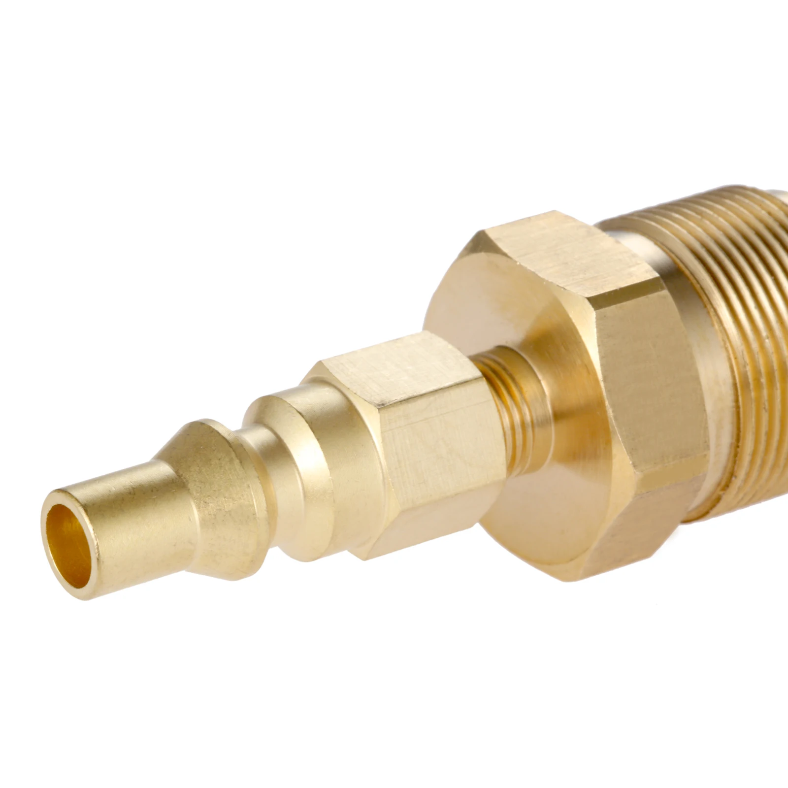 Brass LP Propane Adapter Quick Connect Fitting 1/4