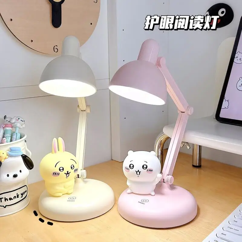 Usagi LED-Schreibtischlampe Nachtlampe Augenschutz Spezielle Leselampe Niedliche Chiikawa Schlafzimmer Nachttischlampe Hachiware Geschenk für die Feiertage