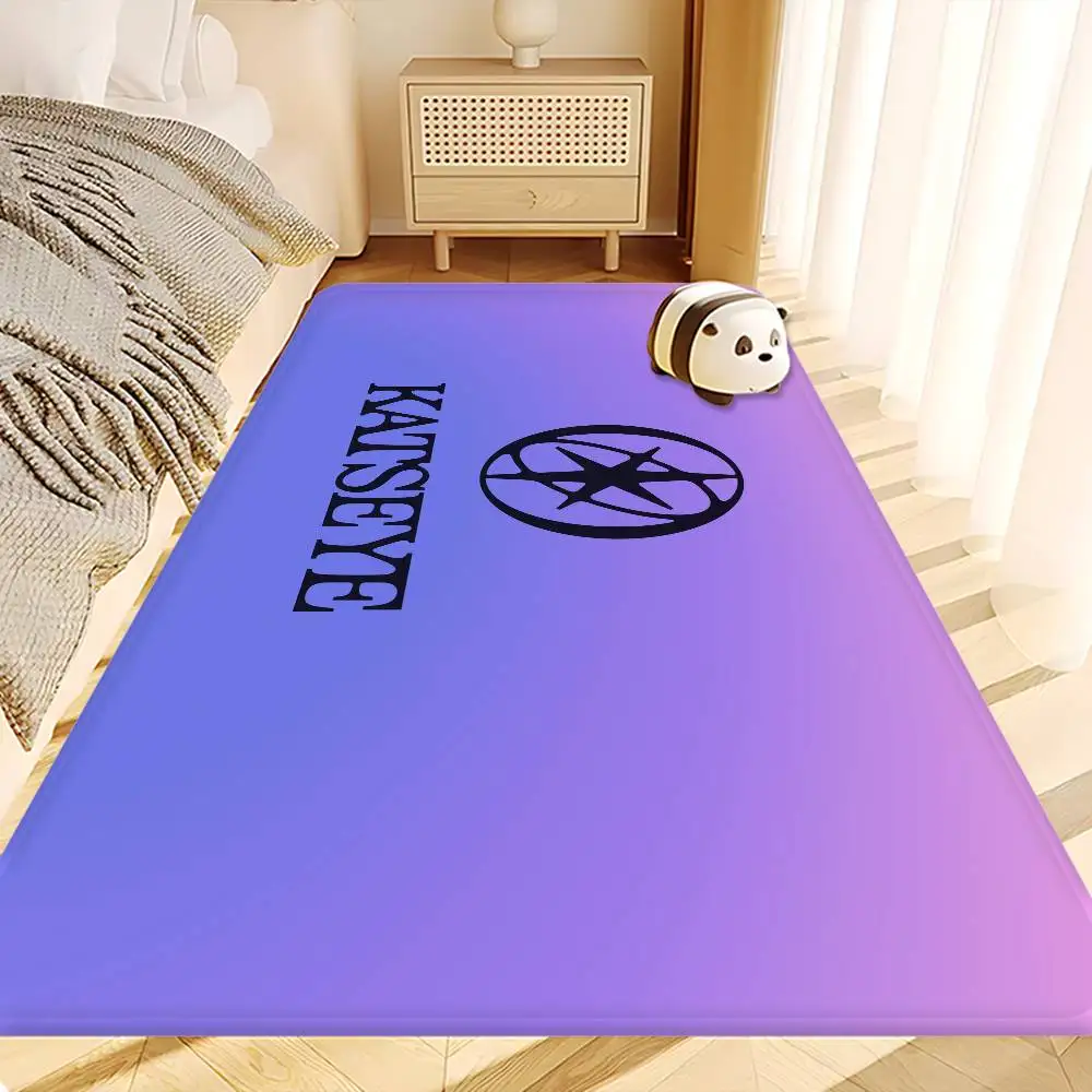 Popular Pop Group K-Katseye Retro Floor Mat Cheaper Anti-slip Modern Living Room Balcony Printed Bedside Mats