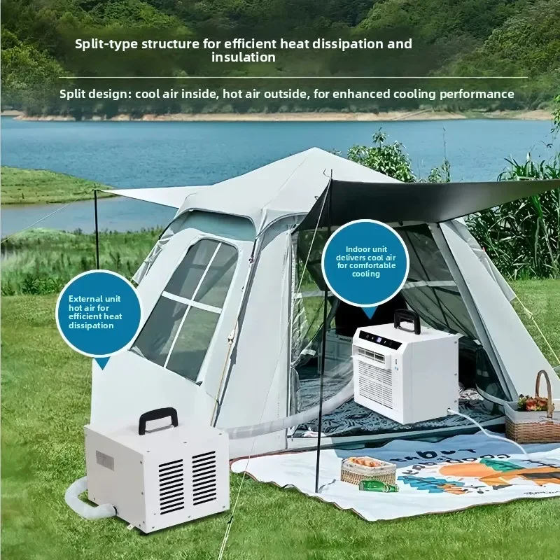 Split Portable Mobile Air Conditioner for Car Camping Tent Outdoor Cooling