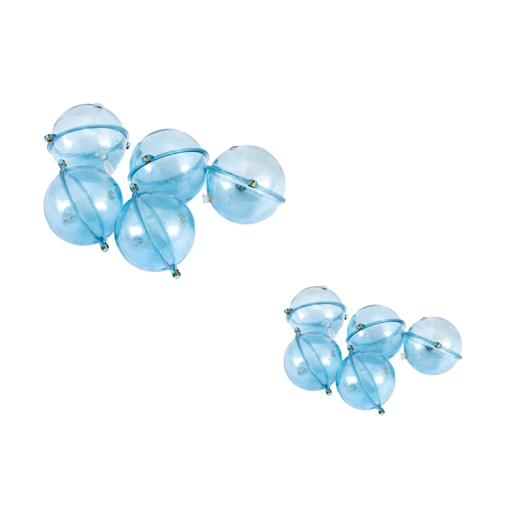 5 Pieces S + 5x L Round Fishing Bobber Floats Air-lock Tackle Fishing Tool