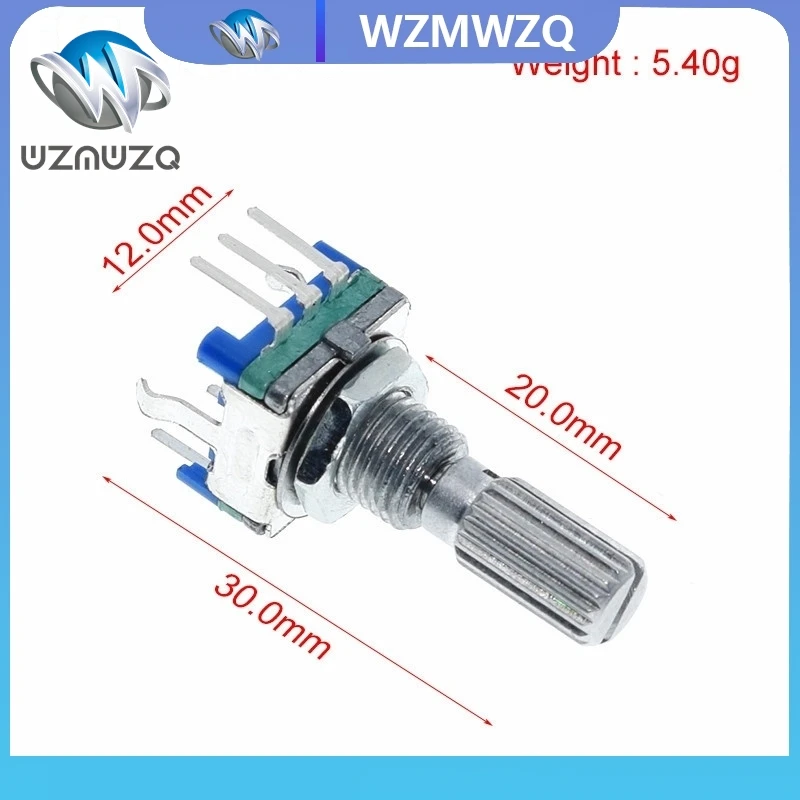 1PCS Plum handle 20mm rotary encoder coding switch / EC11 / digital potentiometer with switch 5 Pin