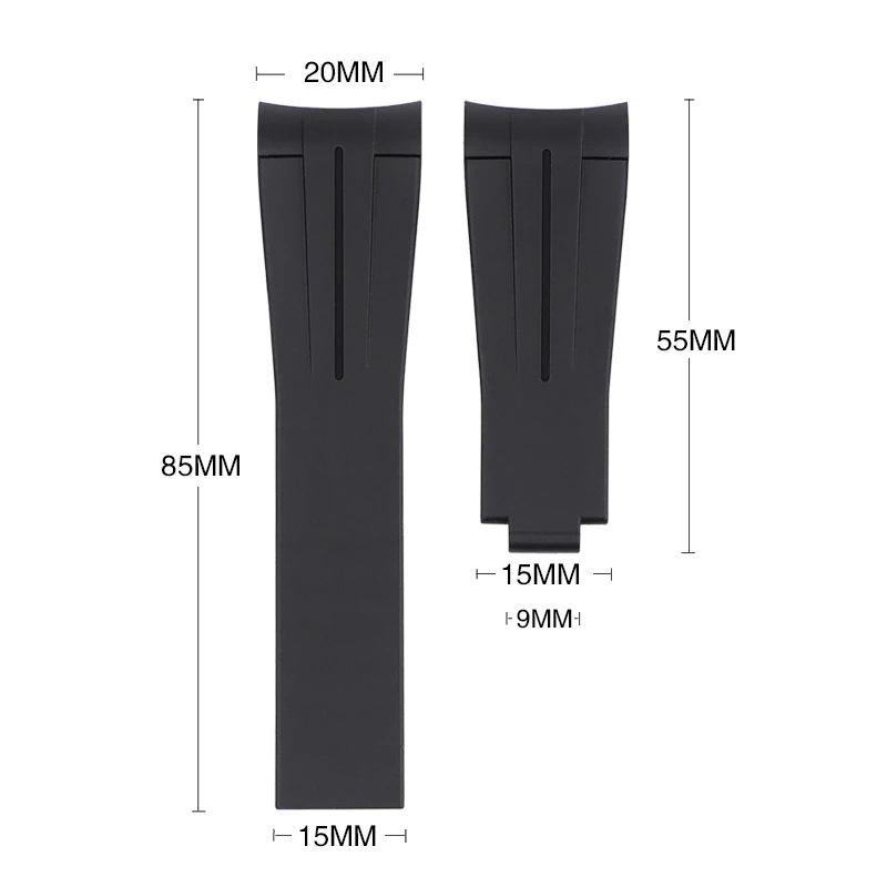 Correa de silicona TPU de 20mm para Omega Swatch MoonSwatch, correa de repuesto, pulsera para hombre y mujer, accesorios nuevos