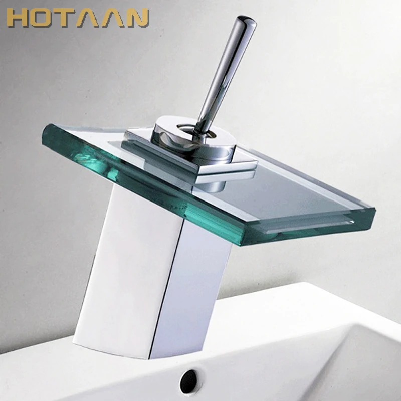 

. Copper Chrome Waterfall Bathroom Faucet Bathroom Basin Hot and Cold Mixer Brass Lavatory Tap torneira YT-5024
