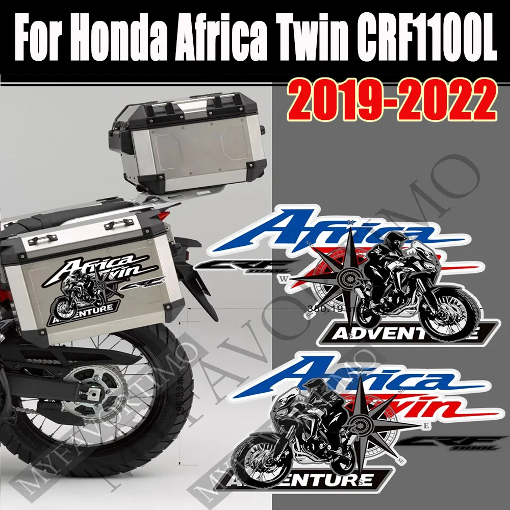 2019 für honda africa twin crf1100l crf africatwin aluminium box kit koffer koffer taschen gepäck aufkleber