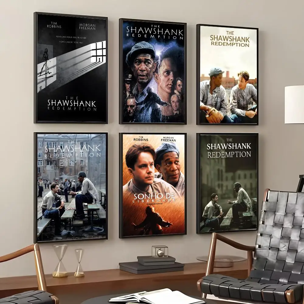 Movie T-The Shawshank Redemption Painting Calligraphy Cotton Canvas Wall Art Poster Quality Decor Painting for Home Decor