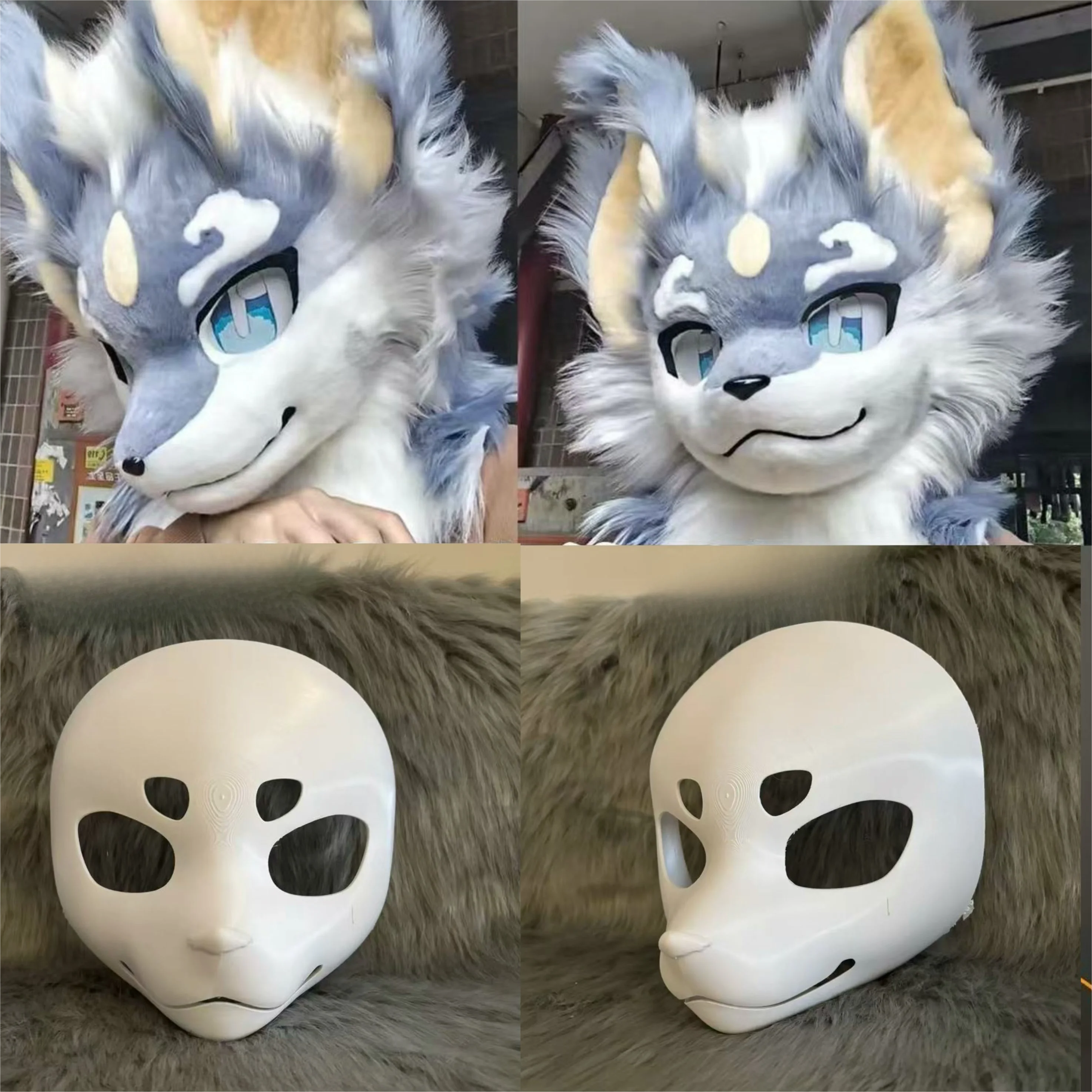 Anime Cosplay Kiss - Máscara base para disfraz de animal,