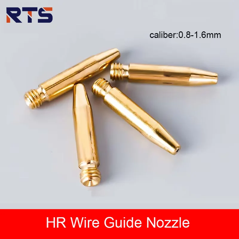 RTS HRLaser Laser Welding Wire Guide Nozzle WSX Weld Wire feed nozzles H31.5 M6 HuanRi Copper Nozzle Apertures 0.8-1.6mm