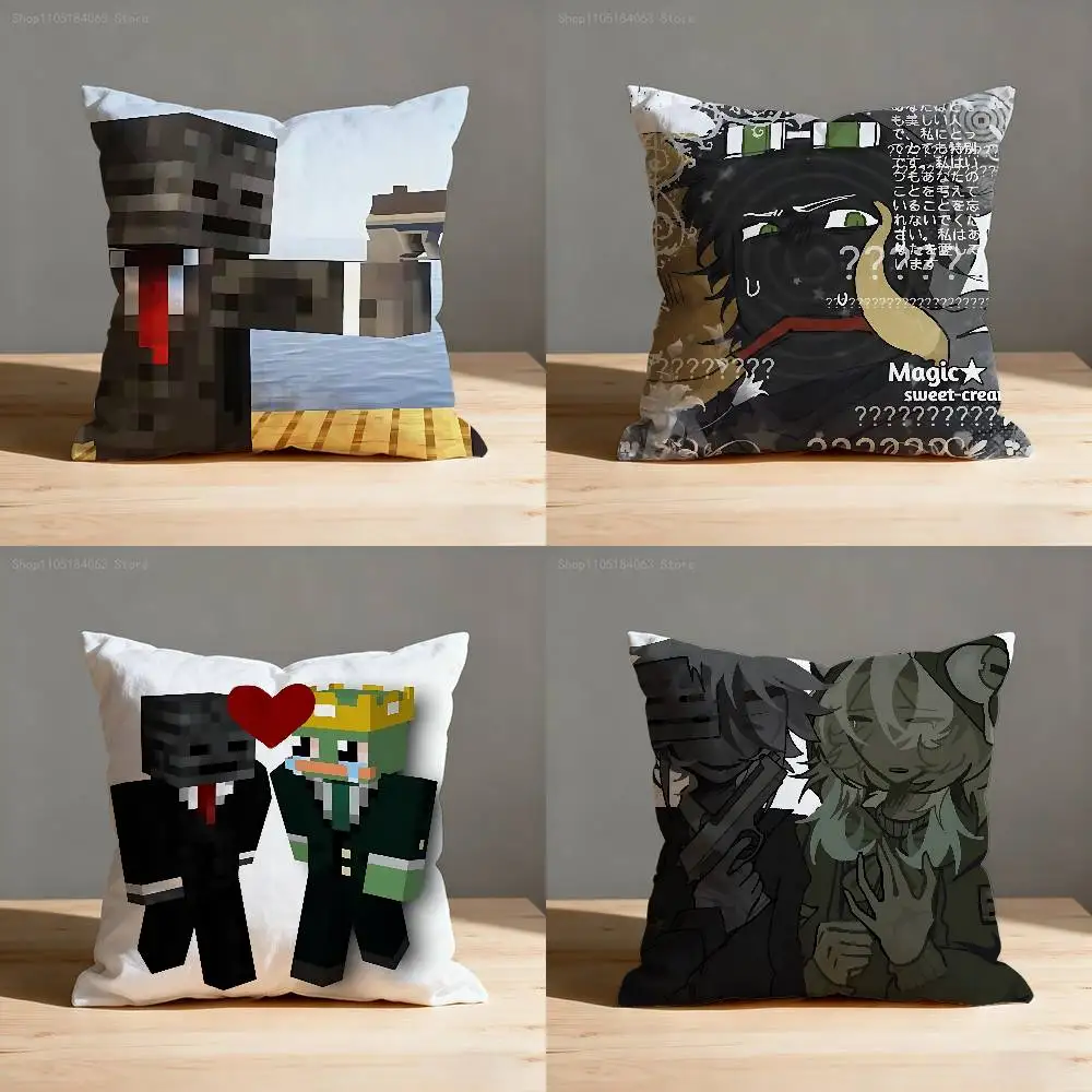 G-GroxMC Fanart Throw Pillow Case For 45x45cm 55x55cm 30x30cm Square Car Pillowcase Home Bedchamber Decor Gift