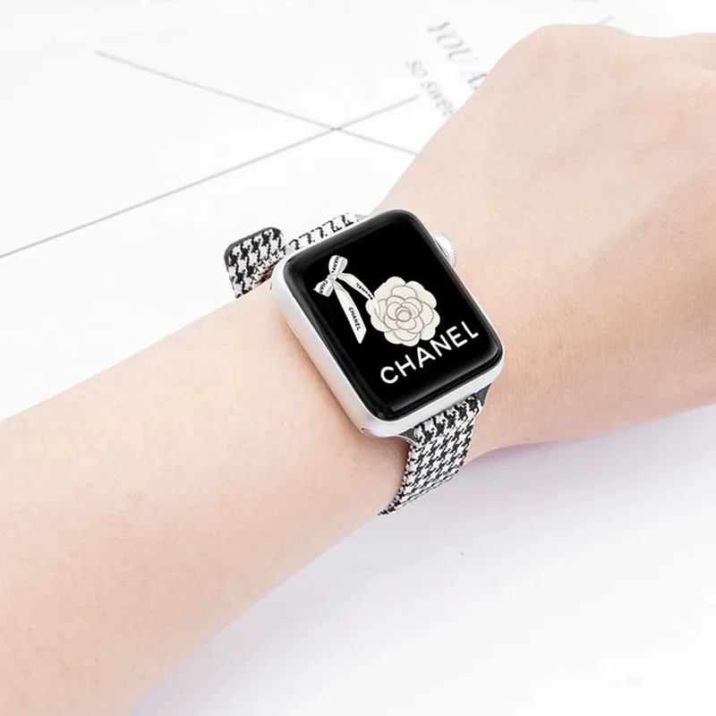 حزام منسوج من النايلون لساعة Apple IWatch Canvas Strap Apple Watch S10