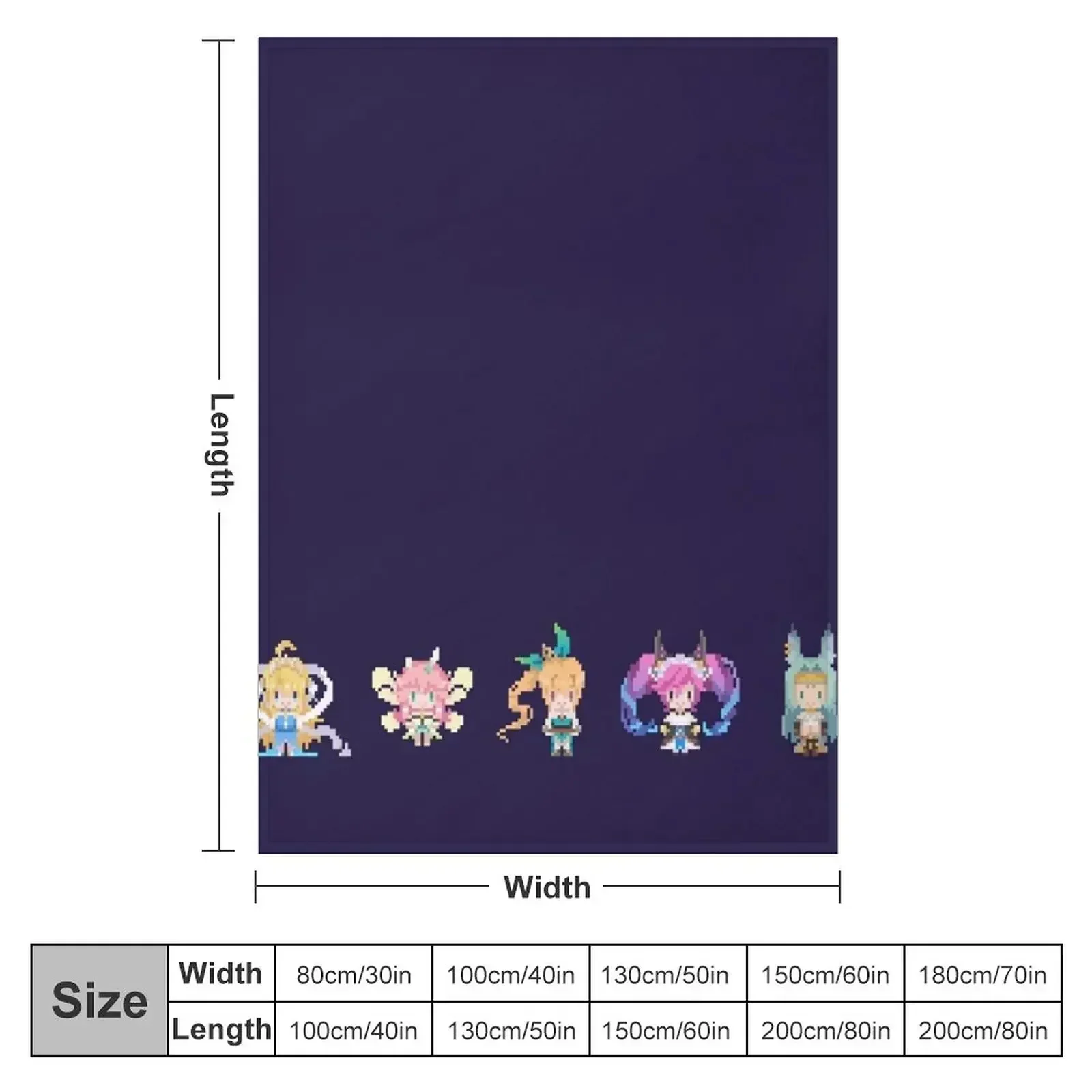 [ Dragalia Lost ] Main Squad Throw Blanket couch cozy soft plush fuzzy picnic outdoor blanket