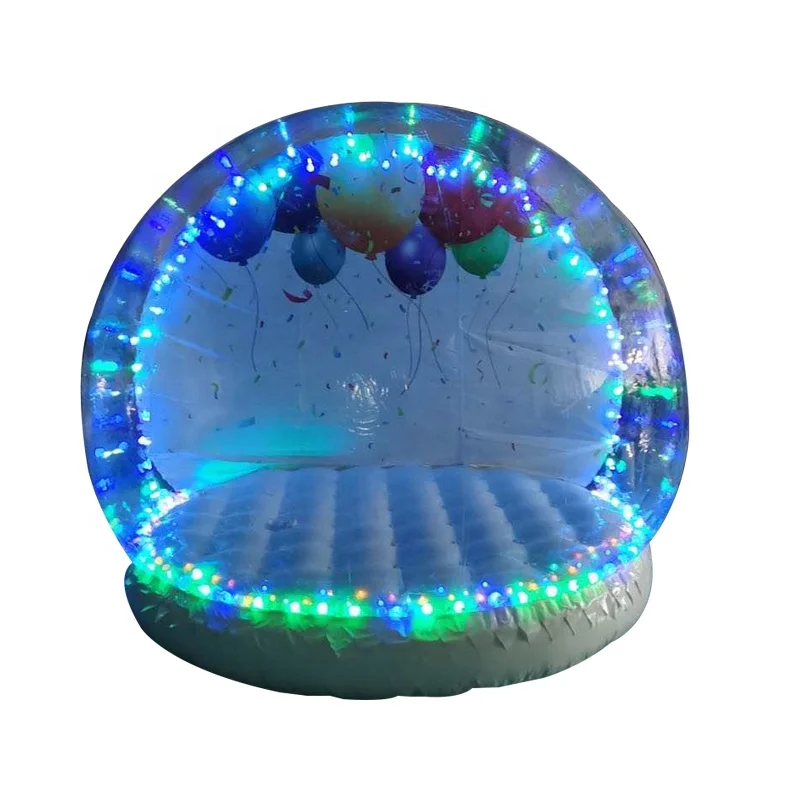 

Durable Inflatable Snow Globe Photo Booth Christmas Inflatable Snowglobes Tent for Outdoor Decoration