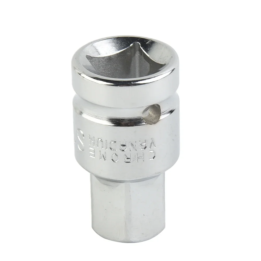 1/2inch 17mm Hex Special Oil Pan Screw Socket Wrench Hexagonal Head Chrome Vanadium Steel Socket Wrench Head Auto Repair Tools image 5