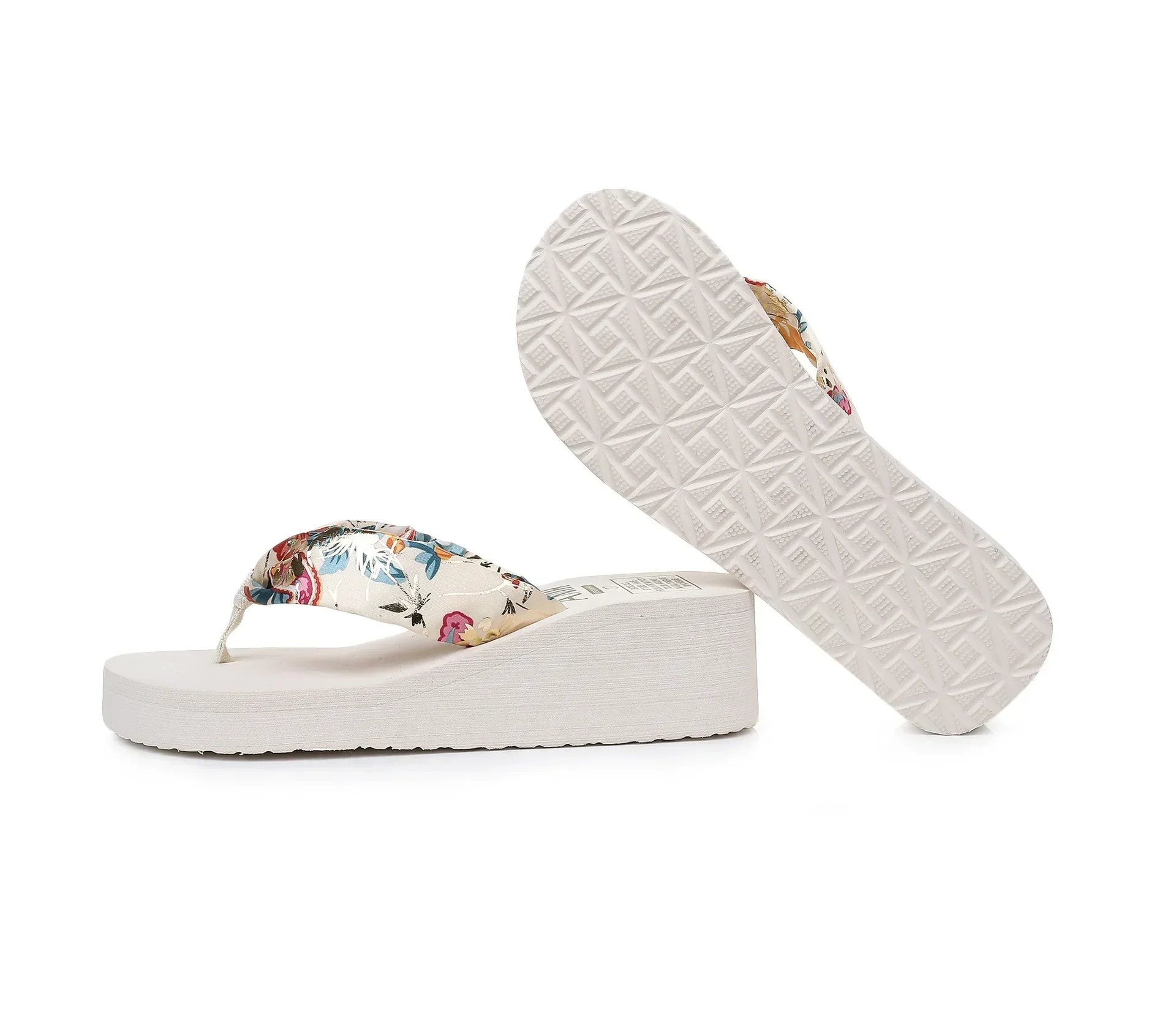 Damen Flip-Flops Sommer Strand Plateau-Slipper Lässige Outdoor-Keilsandalen Sommer Damenschuhe – Detail 22