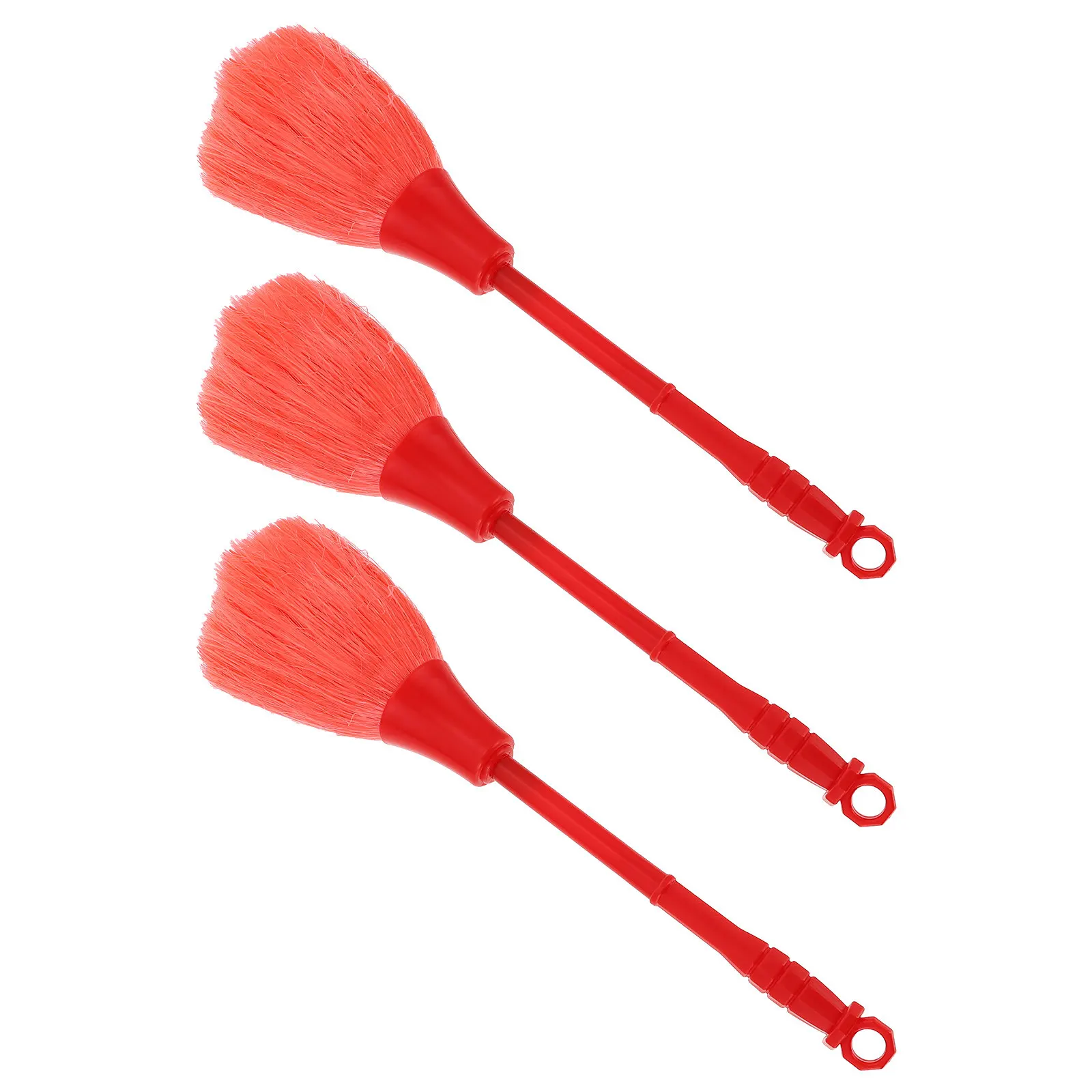 3Pcs Daily Cleaning Brush for Buddha Statues Pagoda Ornaments Offering Supplies Glass Fiber ABS Strong Lightweight Wiping Brush
