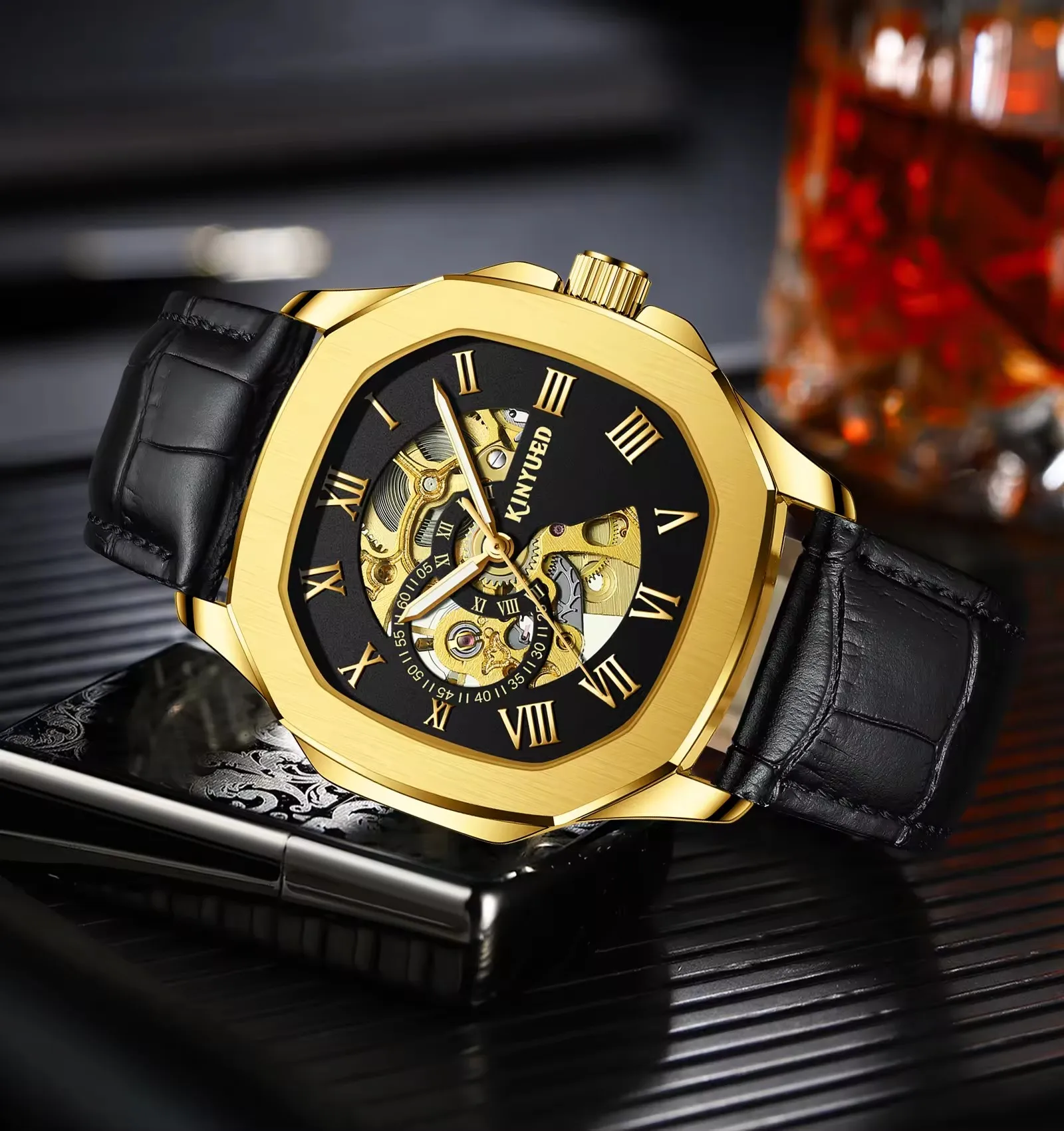 Rare Luxury Man Watch Mechanical Watches Waterproof For Men Wristwatch Original Uhr Wrist Timepiece Automatic Dress High Quality